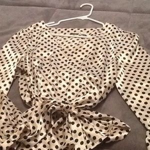 Silky feeling blouse